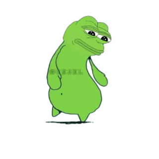 🐸 Pepe the Frog pepe, frog, meme, internet, sad telegram sticker