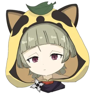 😒 Sayu Genshin Impact Anime, Ninja, Videospiel, Niedlich, Schläfrig whatsapp sticker