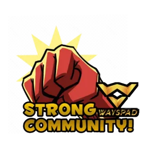 😇 STRONG WAYSPAD COMMUNITY! community, strong, wayspad, teamwork telegram sticker