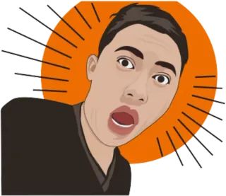 😲 Hoạt hình, Chân dung, Phản ứng, Sốc, Biểu cảm, Sticker telegram sticker
