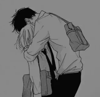 🧧 拥抱, 动漫, 漫画, 情侣, 浪漫, 喜爱, 友谊 telegram sticker