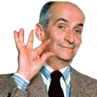 😏 man, portrait, suit, gesture, person telegram sticker