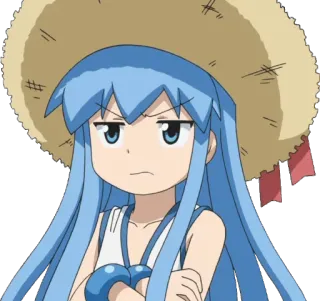 😤 Ika Musume Squid Girl Anime, Squid Girl, Ika Musume, Mangá telegram sticker
