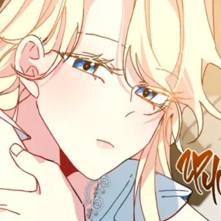 🪞 anime, woman, portrait, illustration, blonde telegram sticker
