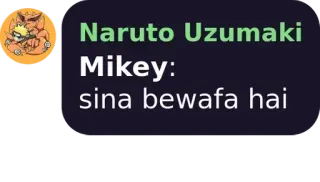 👩‍✈️ Naruto Uzumaki sina bewafa hai 动漫, 火影忍者, 漫画, 漩涡, 角色 telegram sticker