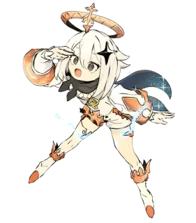 🤔 Paimon Genshin Impact パイモン, 原神, ゲーム, アニメキャラ telegram sticker