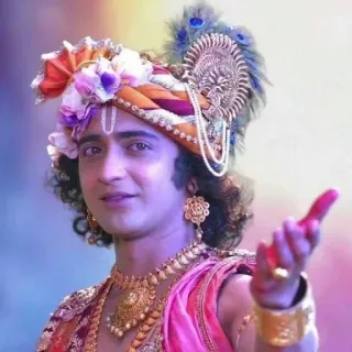 👋 Krishna religious, hindu, deity, spiritual, indian, god, hinduism telegram sticker