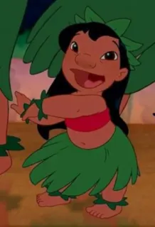 😂 Lilo Lilo & Stitch Лило, Лило и Стич, Дисней, мультфильм, персонаж, хула telegram sticker