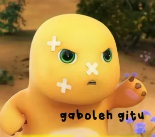 🤬 gaboleh gitu Desenho animado, Dinossauro, Bravo, Expressão, Adesivo telegram sticker