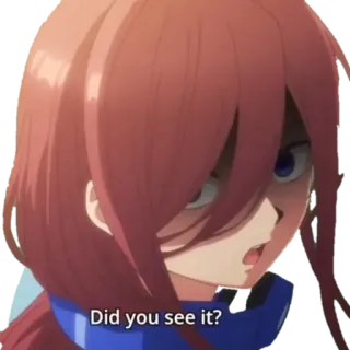 😨 Did you see it? anime, question, concerned, did you see it? telegram sticker