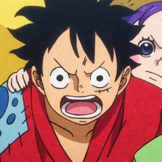 🍞 Monkey D. Luffy One Piece 动漫, 海贼王, 蒙奇·D·路飞, 卡通, 角色 telegram sticker