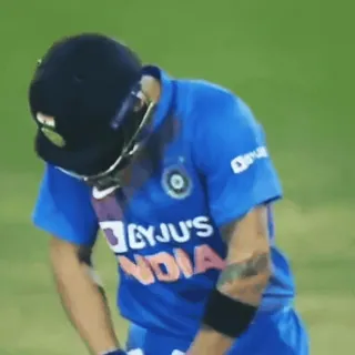 😏 BYJU'S INDIA Cricket, Sport, Indien, Athlet, Spieler, Team, Uniform telegram sticker