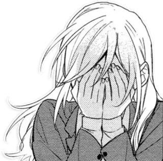 🙈 anime, manga, piangere, triste, emozionale, ragazza, personaggio telegram sticker