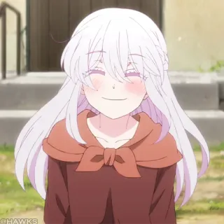 🧬 anime, girl, cute, smile, happy, cartoon whatsapp sticker
