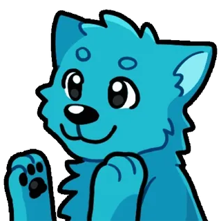 👏 Blue Wolf whatsapp sticker