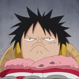 🏴‍☠️ Luffy One Piece Аниме, Ван Пис, Луффи, Персонаж, Еда, Манга, Смешно telegram sticker