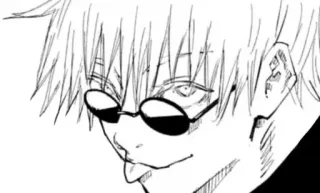 😛 Gojo Jujutsu Kaisen Anime, Manga, Gojo Satoru, Jujutsu Kaisen, Postać, Okulary telegram sticker