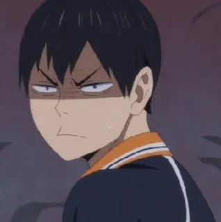 🌟 Tobio Kageyama Haikyuu!! anime, haikyuu, tobio kageyama, kageyama, angry, manga telegram sticker