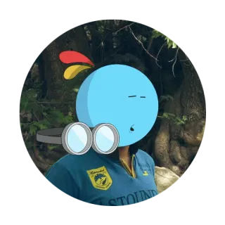 😨 ASTOUND การ์ตูน, ตัวละคร, สีน้ำเงิน, กล้องส่องทางไกล, อัศจรรย์ใจ, ชุดนักเรียน telegram sticker