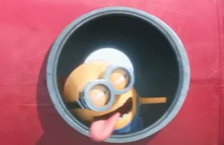 😜 Minion Despicable Me minion, tongue, cartoon, silly, funny, despicable me telegram sticker