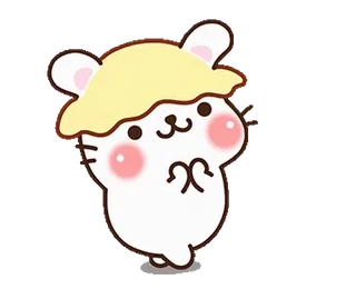 💃 คาวาอิ, น่ารัก, สัตว์, แฮมสเตอร์, การ์ตูน, สติกเกอร์ telegram sticker