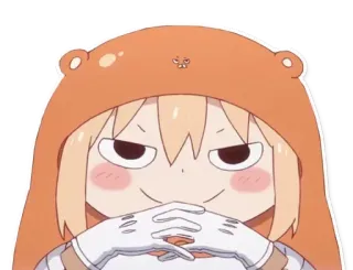 😈 Umaru Doma Himouto! Umaru-chan Аниме, Умару, Чиби, Милый, Толстовка telegram sticker