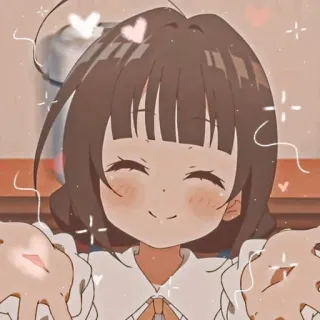 💗 anime, lindo, chica, dibujos animados, dulce telegram sticker