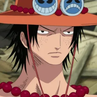 🔥 Ace One Piece Anime, One Piece, Ace, Pirata, Personaggio telegram sticker
