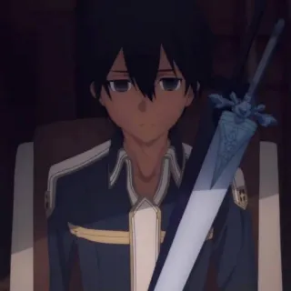 ♟ Kirito Sword Art Online Anime, Kirito, Espada, Sword Art Online telegram sticker