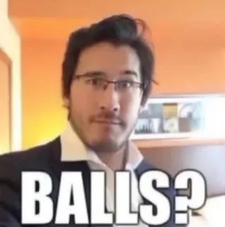 🤨 BALLS? ballons, mème, Markiplier, drôle, mème internet telegram sticker