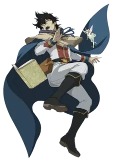 💨 Asta Black Clover anime, manga, Asta, Black Clover, magic, shonen, fantasy whatsapp sticker