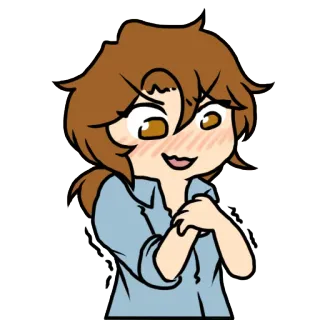😖 만화, 애니메이션, 캐릭터, 능글 telegram sticker