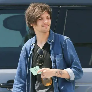 🥓 Louis Tomlinson певец, знаменитость, One Direction, человек, мужчина telegram sticker