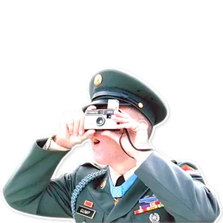 📷 GUMP military, soldier, camera, portrait, man, army telegram sticker