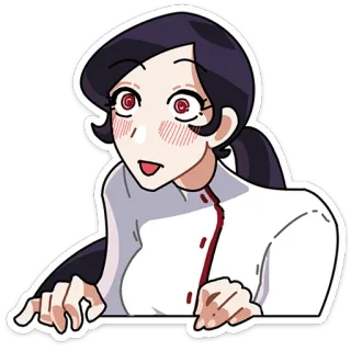 ☺️ cartoon, illustration, anime, character, woman, girl telegram sticker