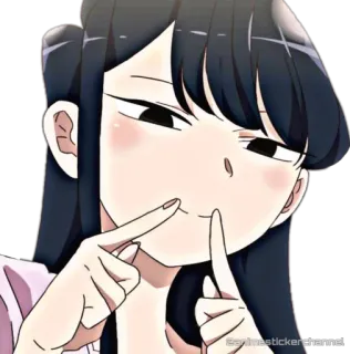 😊 Komi Shouko Komi Can't Communicate Anime, Schattig, Komi Can't Communicate, Komi Shouko, Meisje, Manga whatsapp sticker