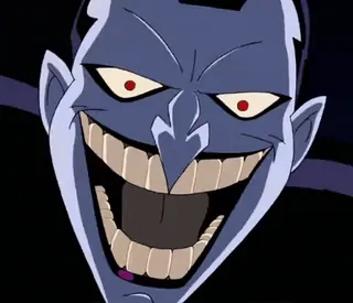 🤣 The Joker Batman cartoon, villain, comic book, DC Comics, evil, character telegram sticker