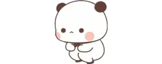 🔰 lindo, panda, kawaii, adorable, animal, pegatina telegram sticker
