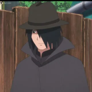 🀄️ Sasuke Uchiha Naruto Аниме, Ниндзя, Шляпа, Плащ, Манга telegram sticker