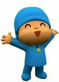 🕳 Pocoyo desenho animado, crianças, feliz, fofo, animação telegram sticker