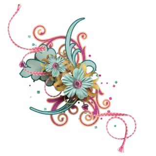 🌸 цветок, цветочный, декор, орнамент, дизайн, наклейка, весна, природа telegram sticker