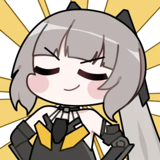 🤩 アニメ, マンガ, かわいい, 女の子, ちび, キャラクター, 崩壊 telegram sticker