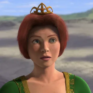 😨 Princess Fiona Shrek เจ้าหญิง, ฟีโอน่า, สีเขียว, การ์ตูน, แอนิเมชั่น telegram sticker