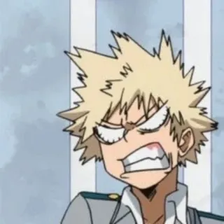 🖕 Bakugo Katsuki My Hero Academia Anime, Manga, Bakugo, My Hero Academia, Kartun telegram sticker