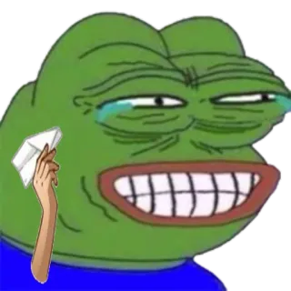 😂 Pepe the Frog pepe, katak, meme, menangis, meme internet whatsapp sticker