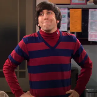 😬 Howard Wolowitz The Big Bang Theory Howard Wolowitz, Big Bang Theory, tv show, character, nerd, engineer telegram sticker