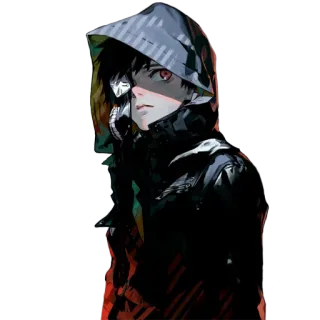 😈 Ken Kaneki Tokyo Ghoul 애니, 만화, 구울, 카네키 켄, 도쿄 구울 telegram sticker