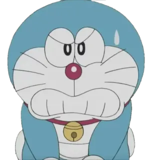 😡 Doraemon Anime, Desenho animado, Doraemon, Gato, Bravo whatsapp sticker