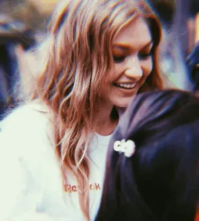 🐚 Reebok personne, femme, célébrité, gigi hadid, reebok, mannequin telegram sticker