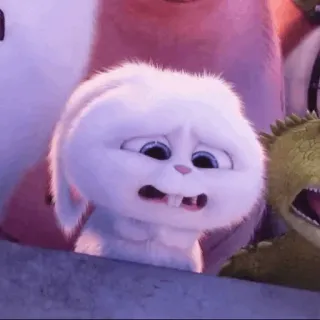 ☁️ Snowball The Secret Life of Pets coniglio, bunny, Snowball, Pets - Vita da animali, animato, cartoni animati whatsapp sticker